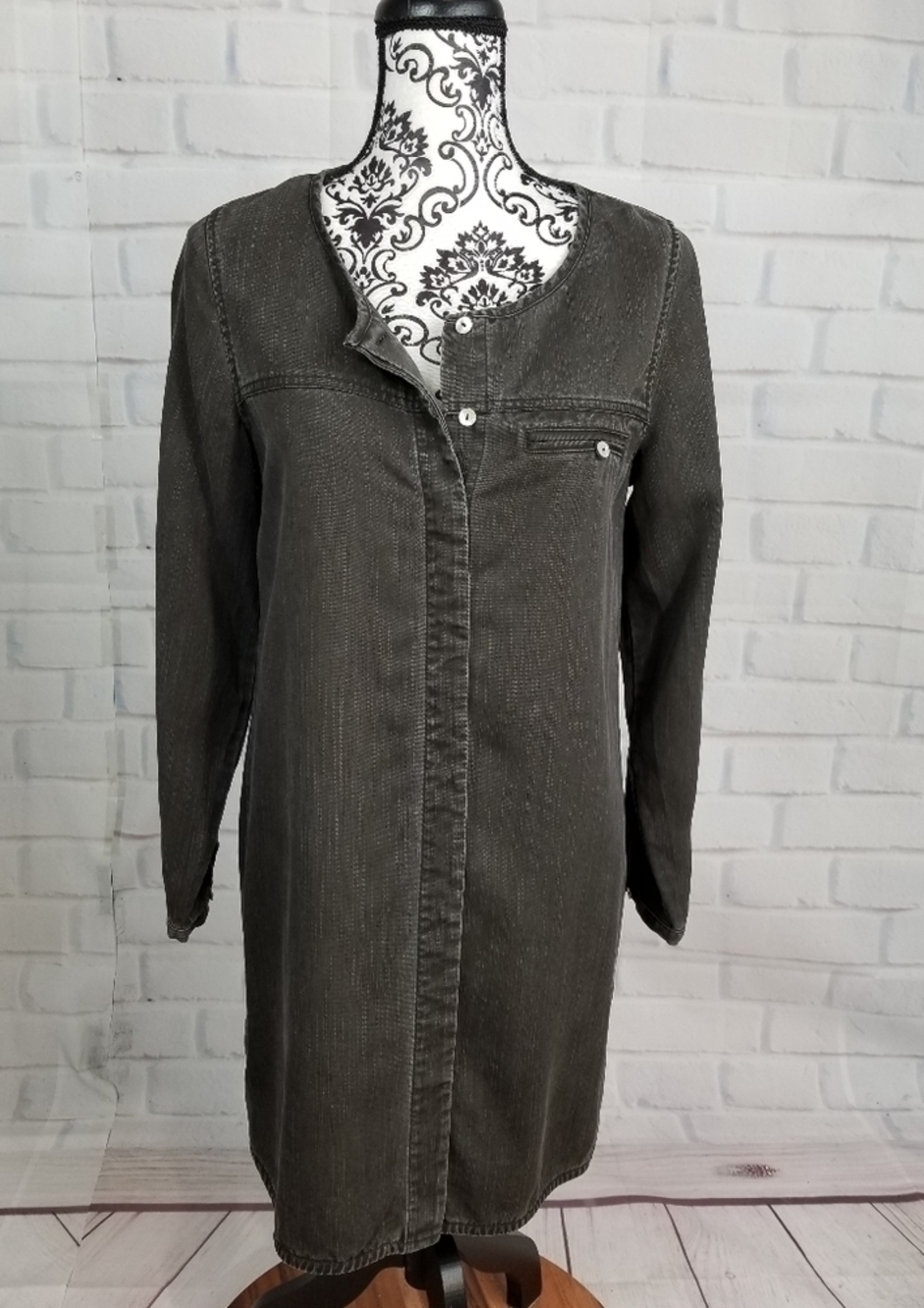 Soft Surroundings size xs shirt dress long sleeve